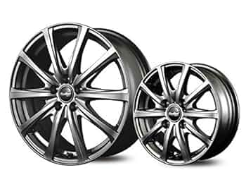 【おっち様】ユーロスピードV25 メタリックグレー 16×6J+43 中古美品 マルカサービス 16インチ 5穴 114.3/100 6J/6.5J ユーロスピード